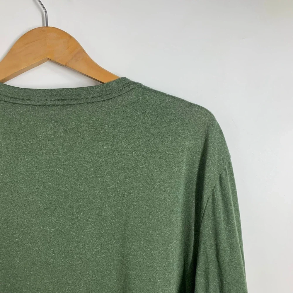 REI Coop Mens XLarge Green‎ Heathered Short Sleeve T Shirt Outdoor Wilderness